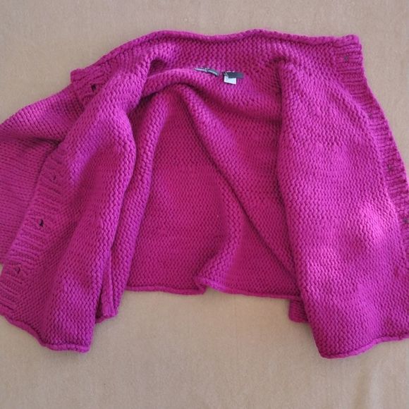 Moda International Purple Button Down Knitted Cardigan - Picture 6 of 12